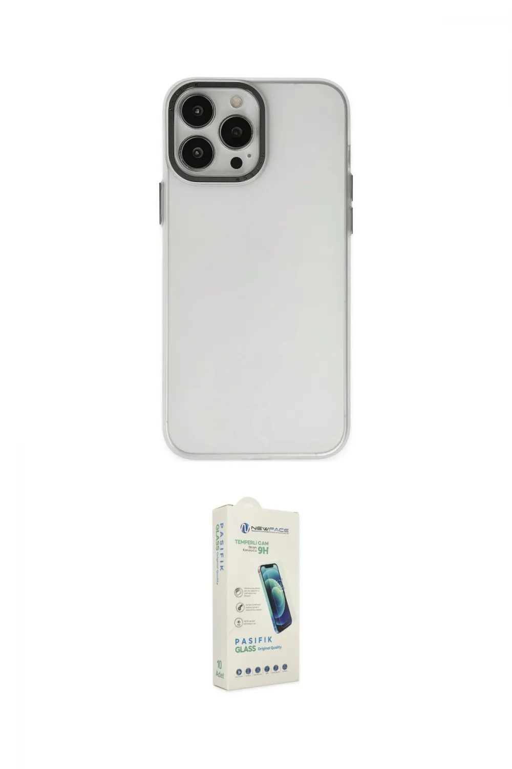 ieg™ iPhone 14 Pro Kılıf Ahenk Çizgi Prime - Şeffaf Pasifik Cam Ekran Koruyucu