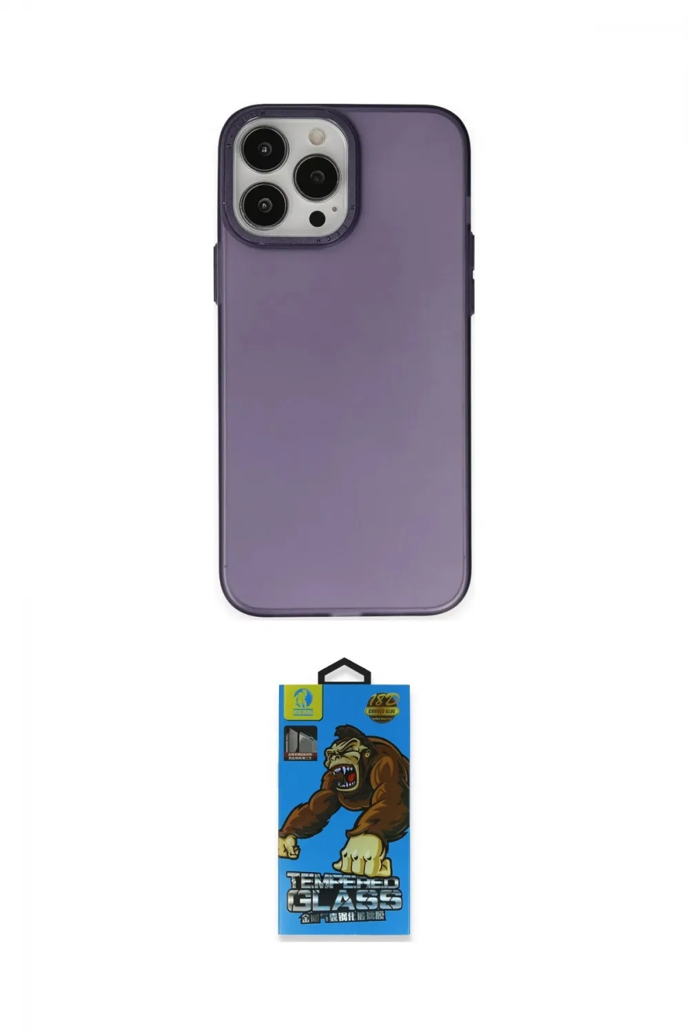 ieg™ iPhone 14 Pro Kılıf Ahenk Çizgi Prime - Siyah 18D Cam Ekran Koruyucu