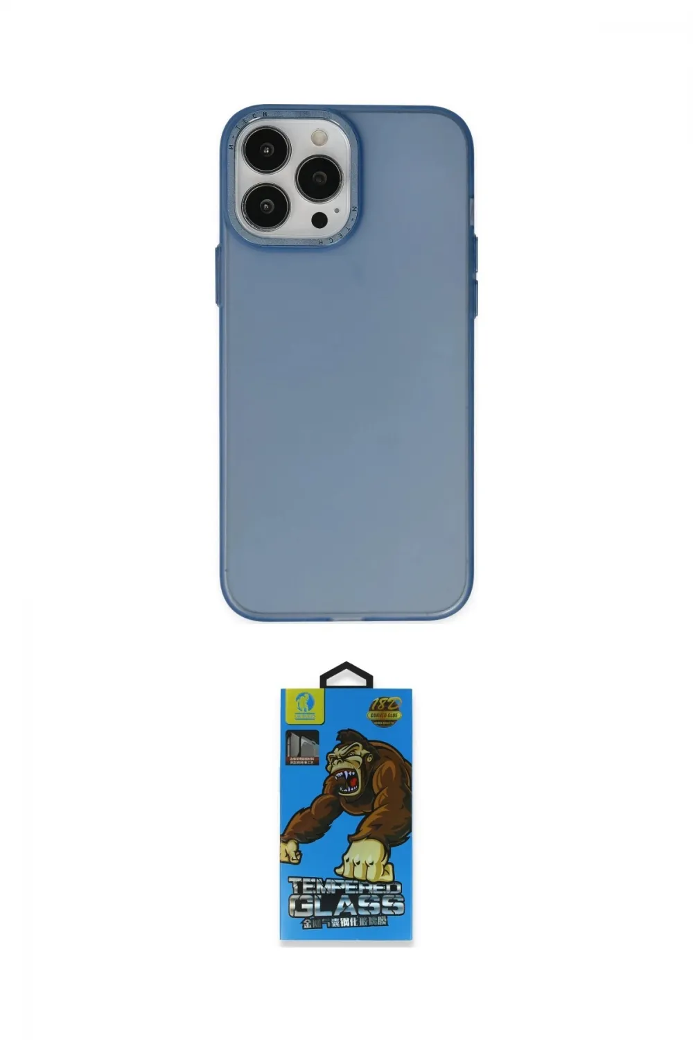 ieg™ iPhone 14 Pro Kılıf Ahenk Çizgi Prime - Siyah 18D Cam Ekran Koruyucu