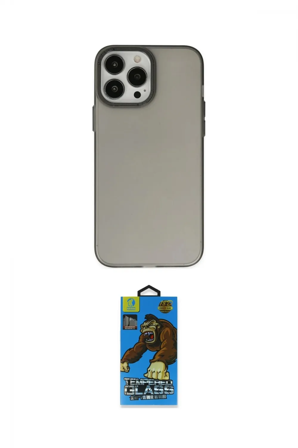 ieg™ iPhone 14 Pro Kılıf Ahenk Çizgi Prime - Siyah 18D Cam Ekran Koruyucu