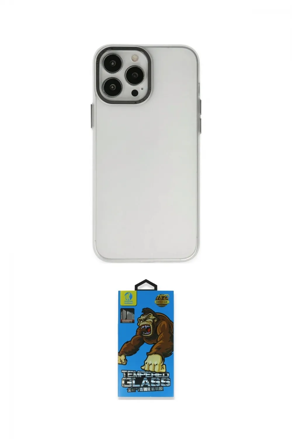 ieg™ iPhone 14 Pro Kılıf Ahenk Çizgi Prime - Siyah 18D Cam Ekran Koruyucu
