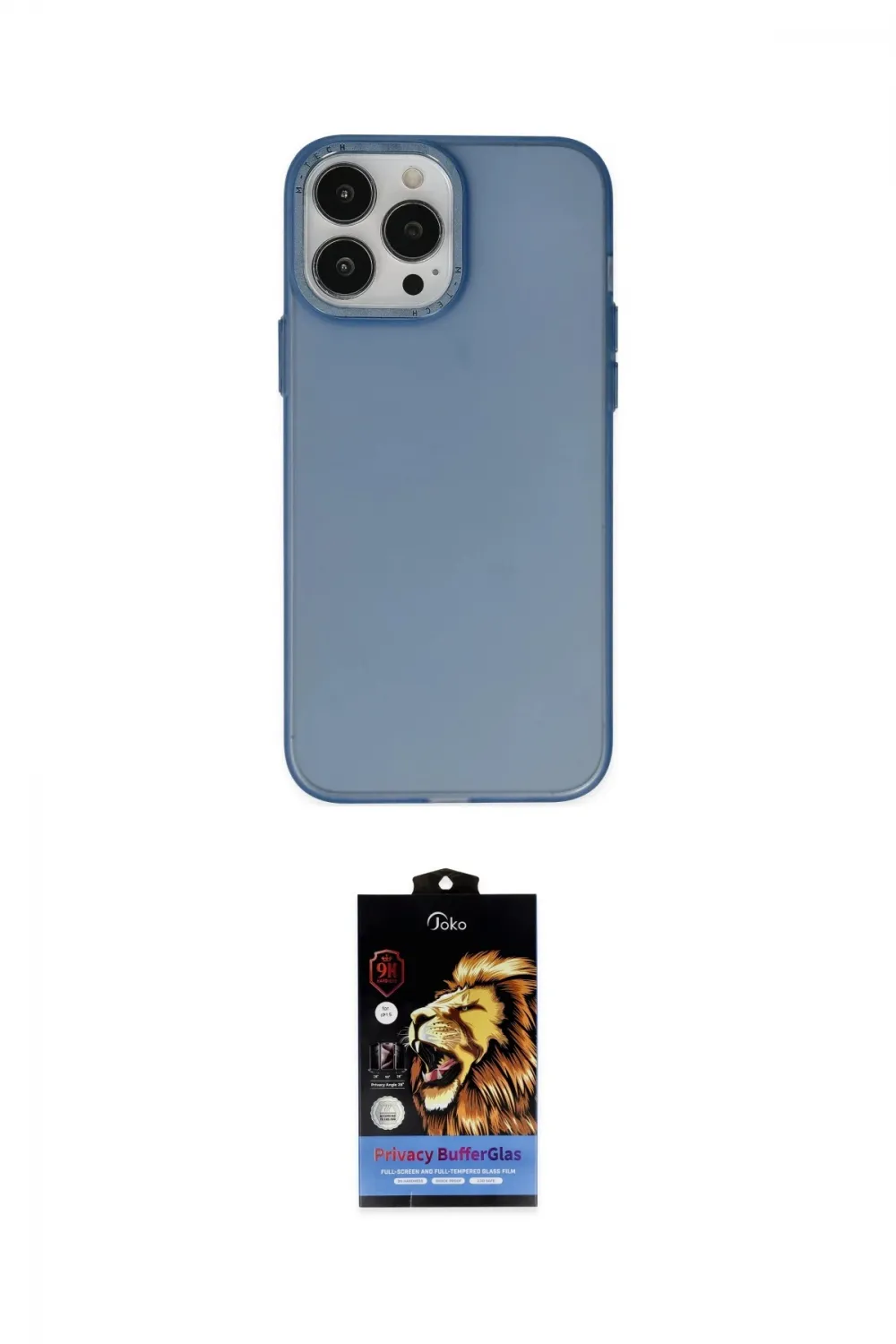 ieg™ iPhone 14 Pro Kılıf Ahenk Çizgi Prime - Siyah Buffer Hayalet Cam Ekran Koruyucu