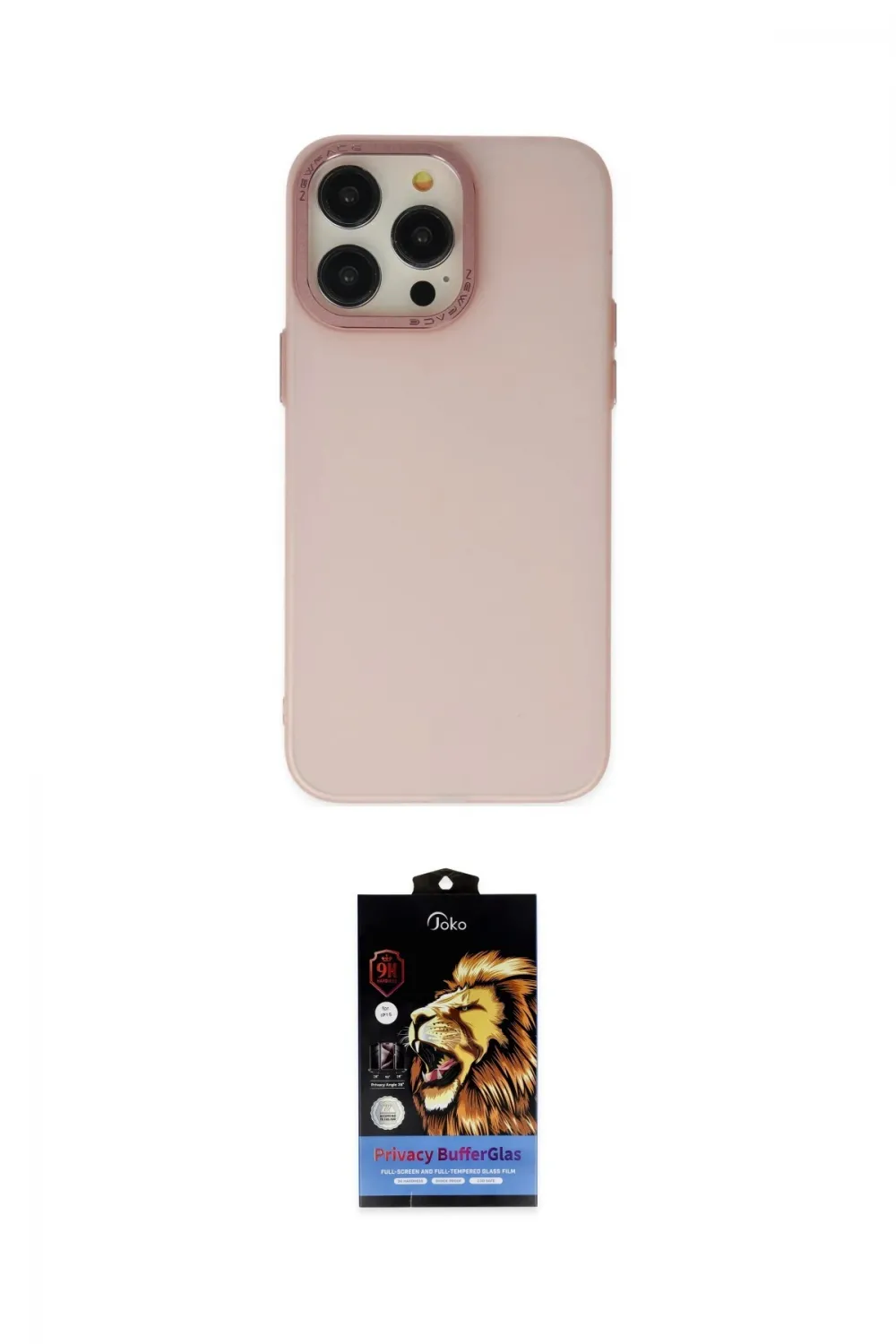 ieg™ iPhone 14 Pro Kılıf Ahenk Çizgi Prime - Siyah Buffer Hayalet Cam Ekran Koruyucu