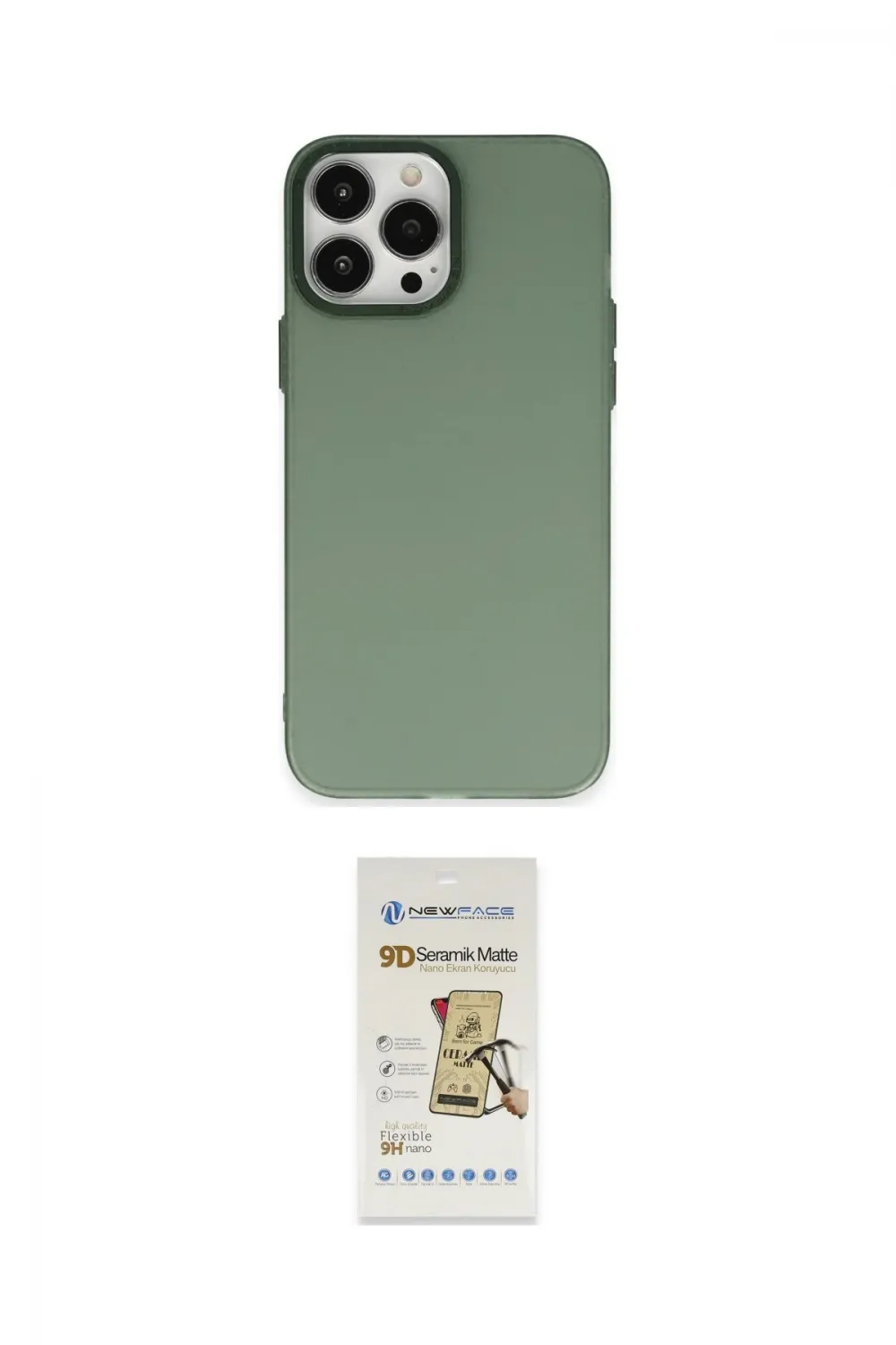 ieg™ iPhone 14 Pro Kılıf Ahenk Çizgi Prime - Siyah Mat Seramik Nano Ekran Koruyucu