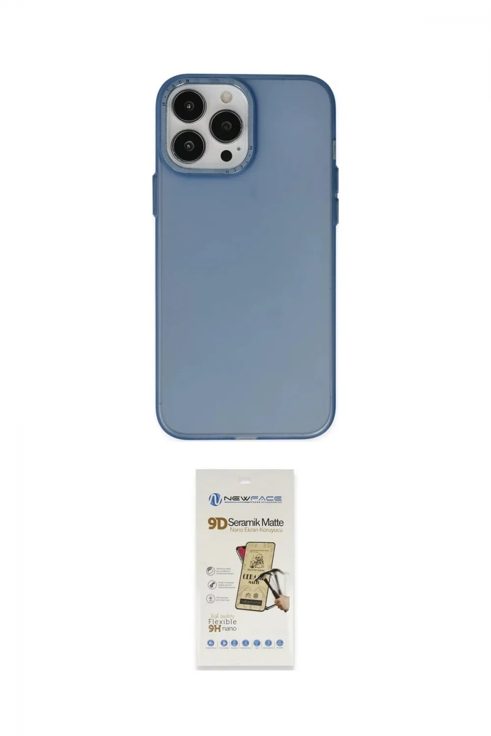 ieg™ iPhone 14 Pro Kılıf Ahenk Çizgi Prime - Siyah Mat Seramik Nano Ekran Koruyucu