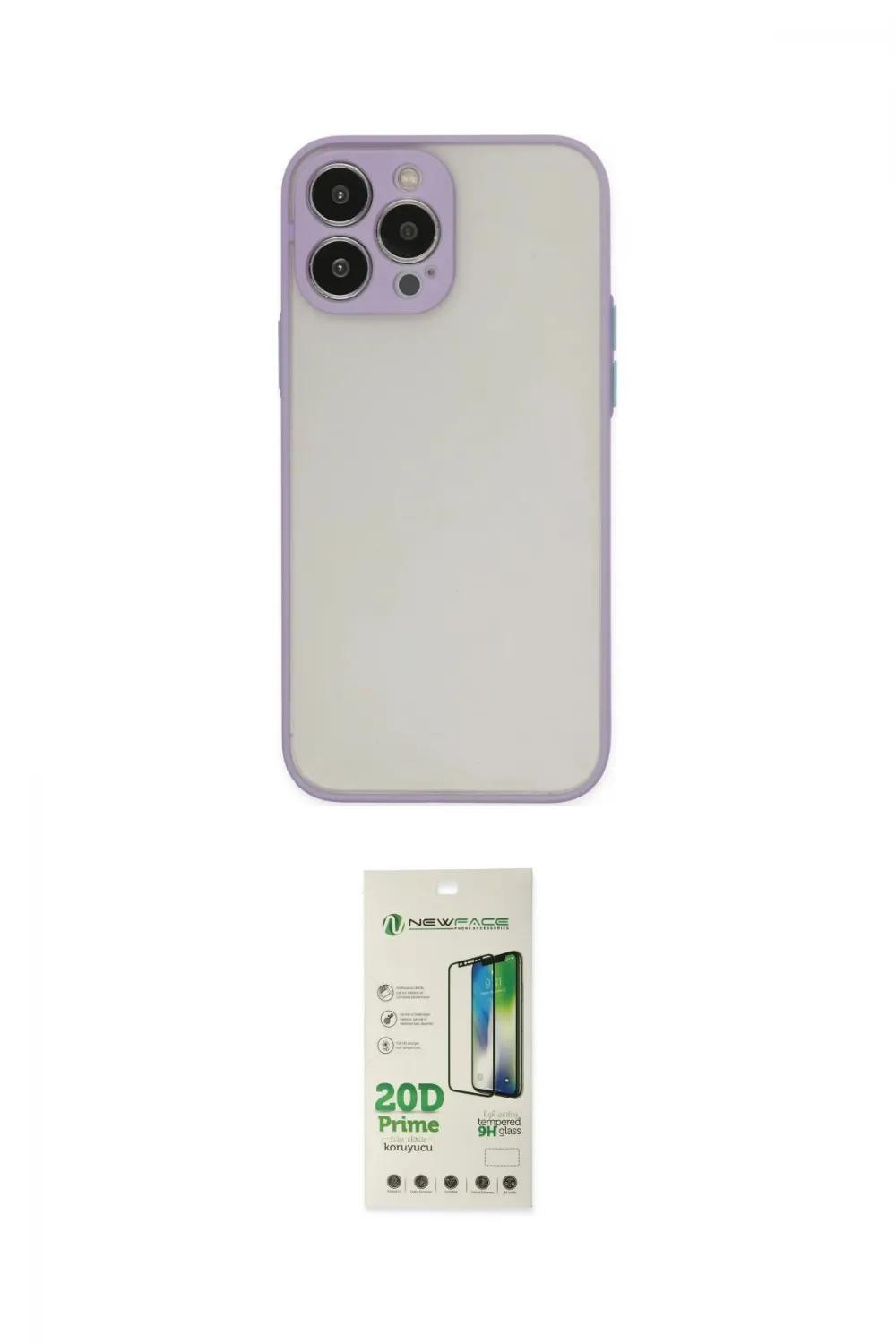 ieg™ iPhone 14 Pro Kılıf Ahenk Çizgi Serisi - Siyah 20D Premium Cam Ekran Koruyucu