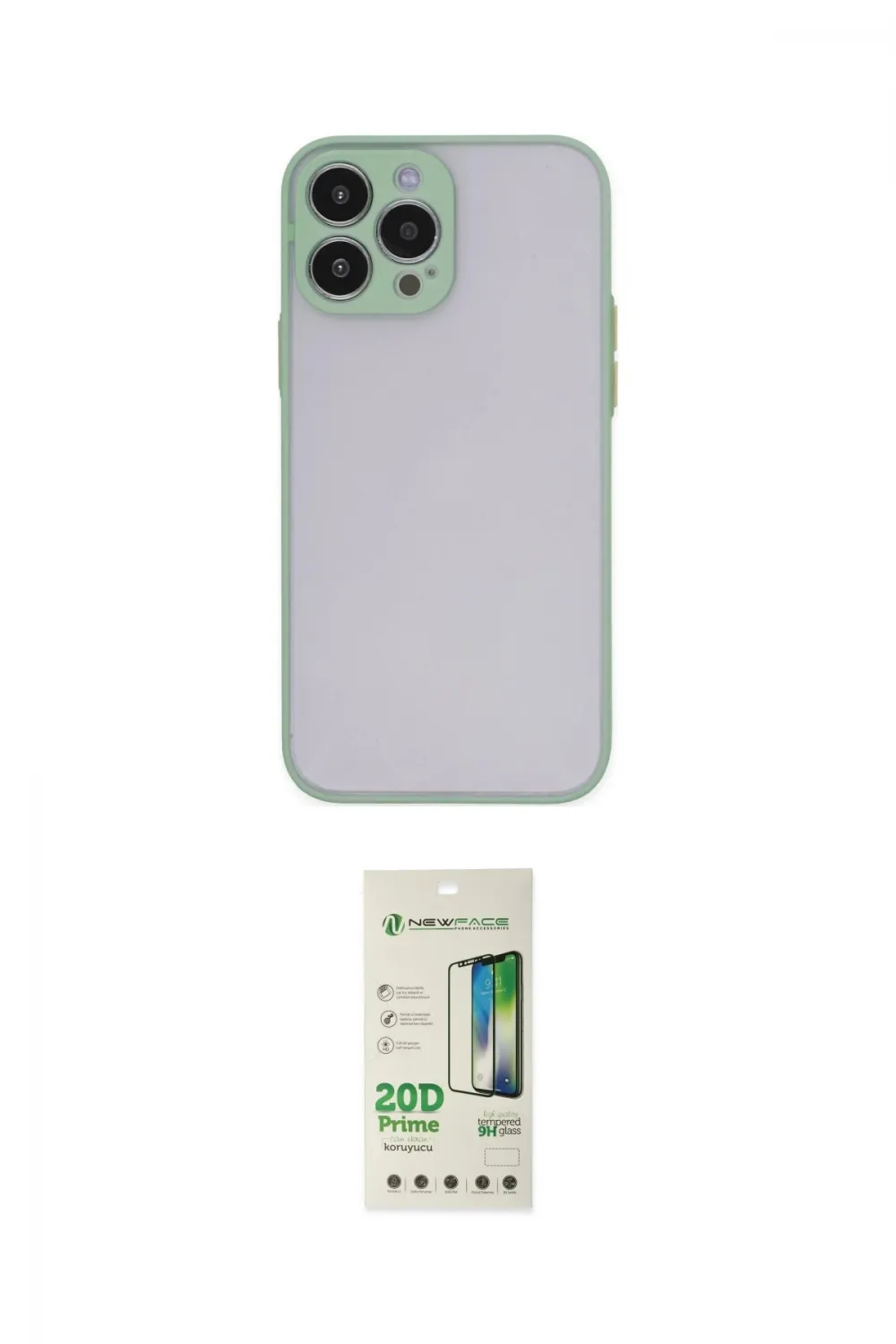 ieg™ iPhone 14 Pro Kılıf Ahenk Çizgi Serisi - Siyah 20D Premium Cam Ekran Koruyucu