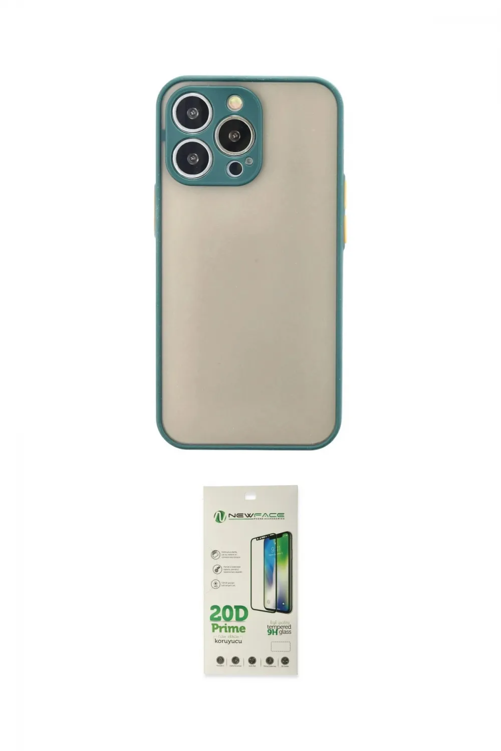 ieg™ iPhone 14 Pro Kılıf Ahenk Çizgi Serisi - Siyah 20D Premium Cam Ekran Koruyucu