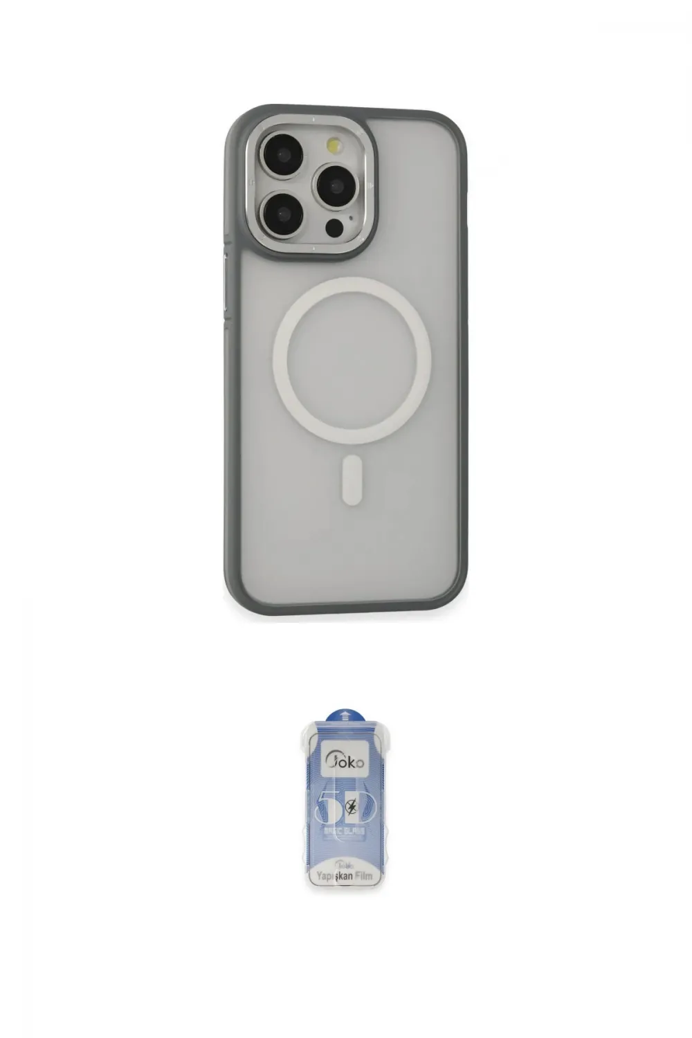 ieg™ iPhone 14 Pro Kılıf Ahenk Form Serisi - Siyah Joko Magic 5D Cam