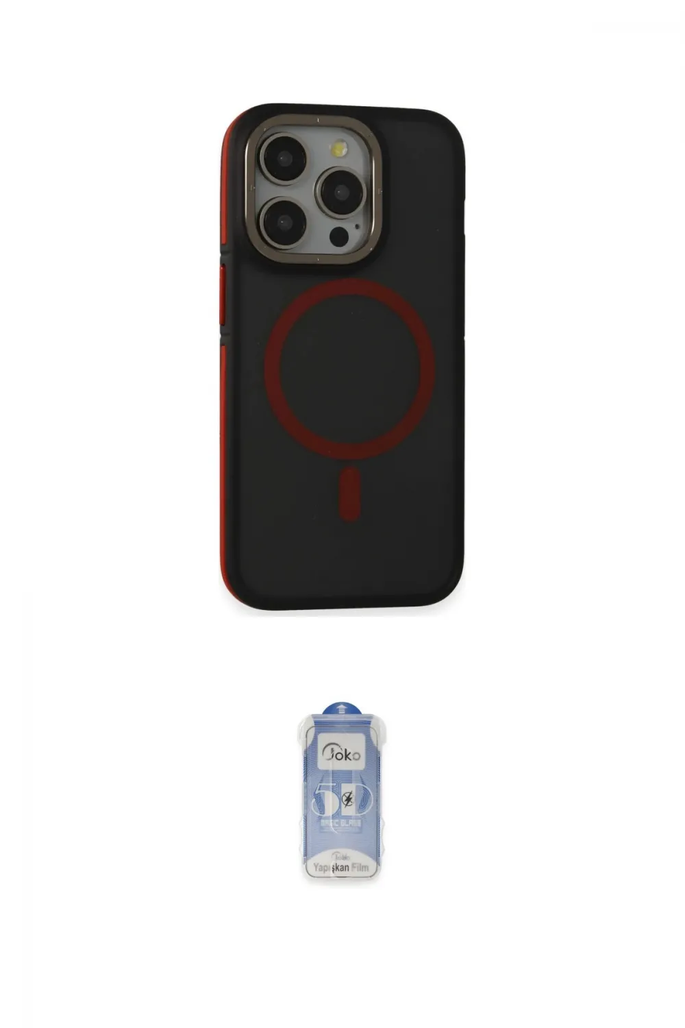 ieg™ iPhone 14 Pro Kılıf Ahenk Form Serisi - Siyah Joko Magic 5D Cam