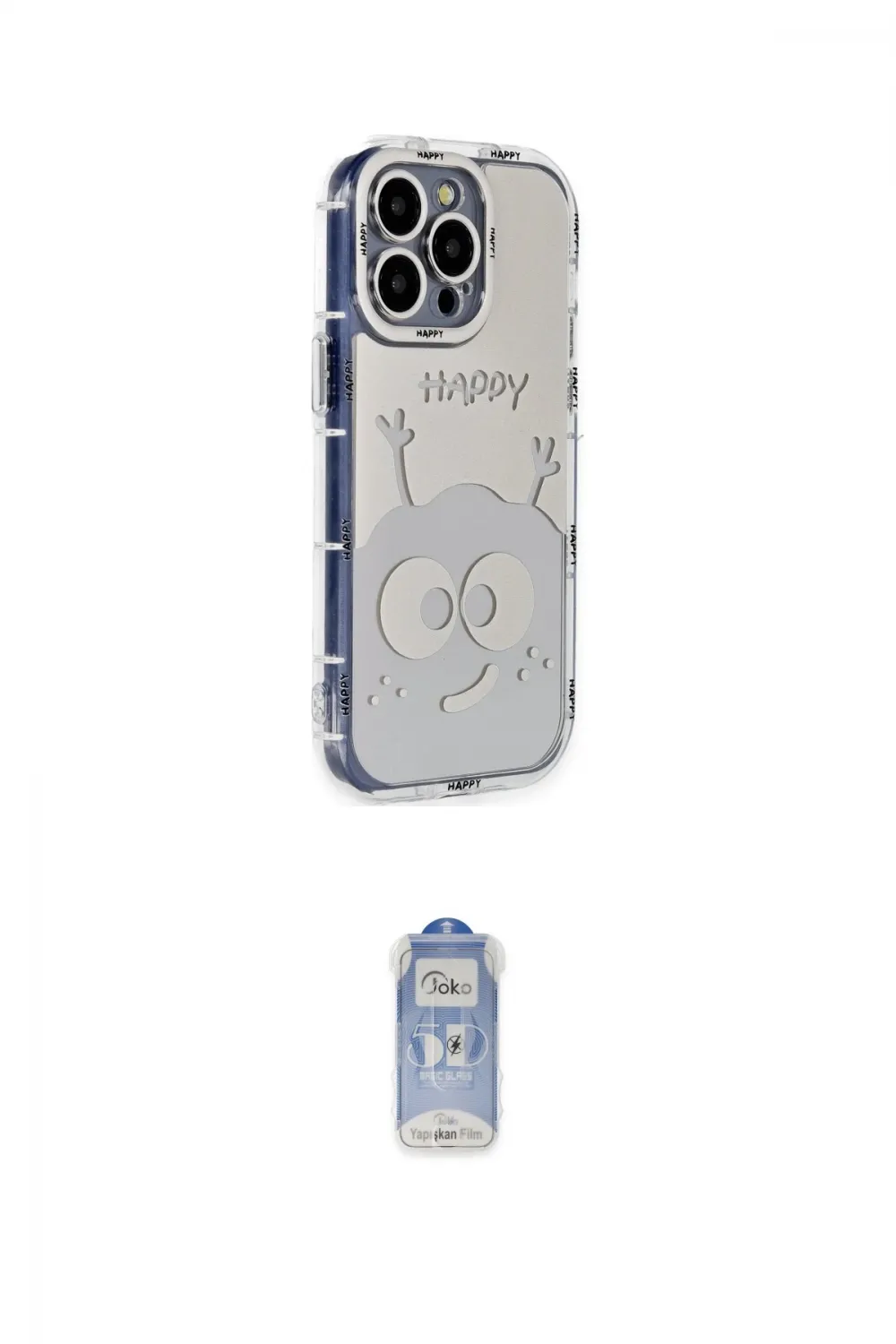 ieg™ iPhone 14 Pro Kılıf Ahenk Modern Serisi - Siyah Joko Magic 5D Cam