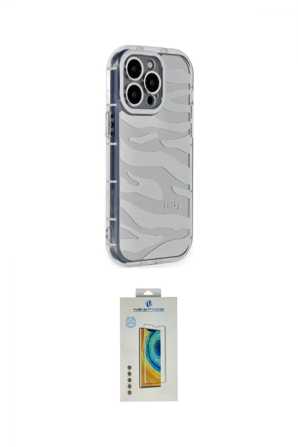ieg™ iPhone 14 Pro Kılıf Ahenk Modern Serisi - Siyah Polymer Nano Ekran Koruyucu