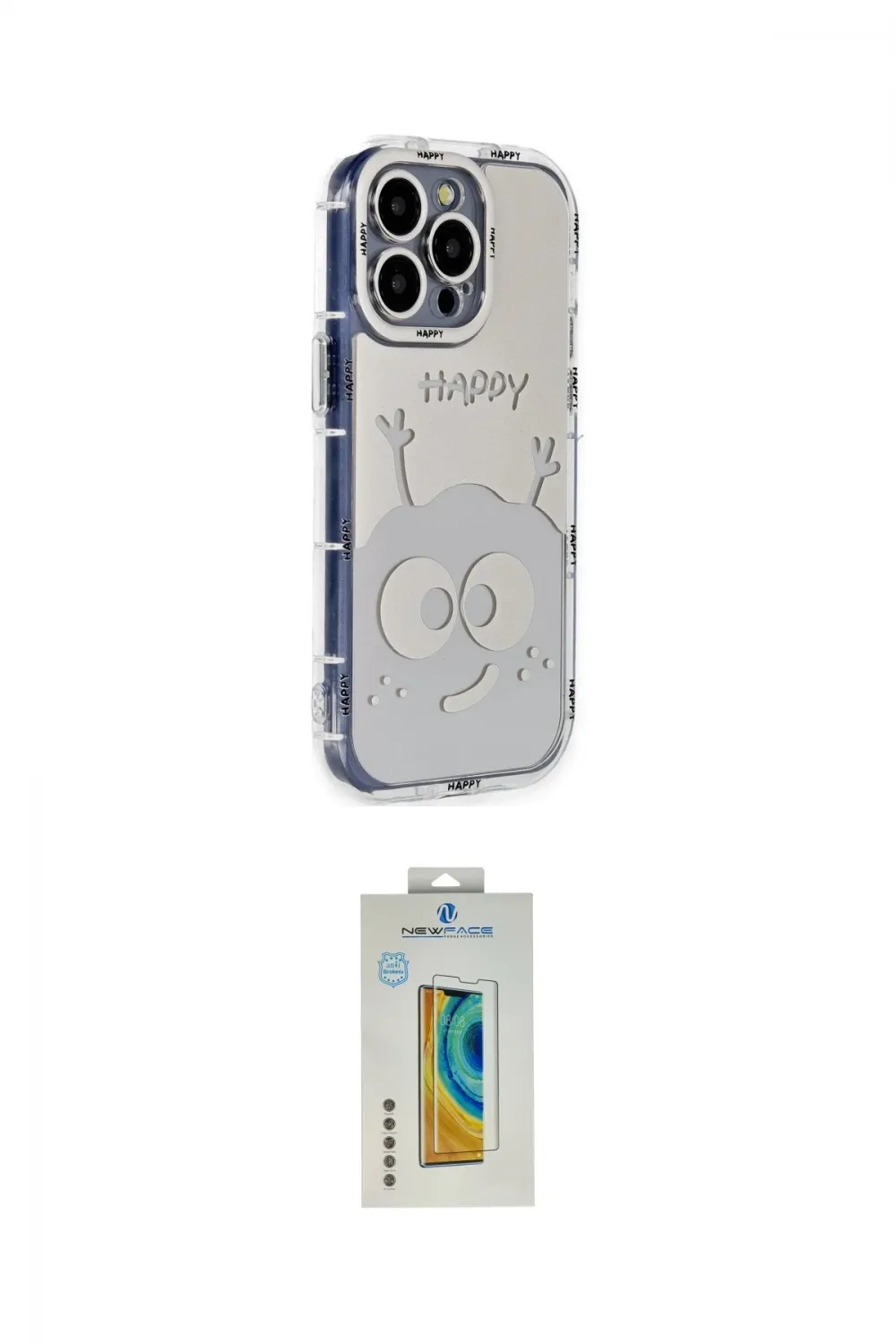 ieg™ iPhone 14 Pro Kılıf Ahenk Modern Serisi - Siyah Polymer Nano Ekran Koruyucu