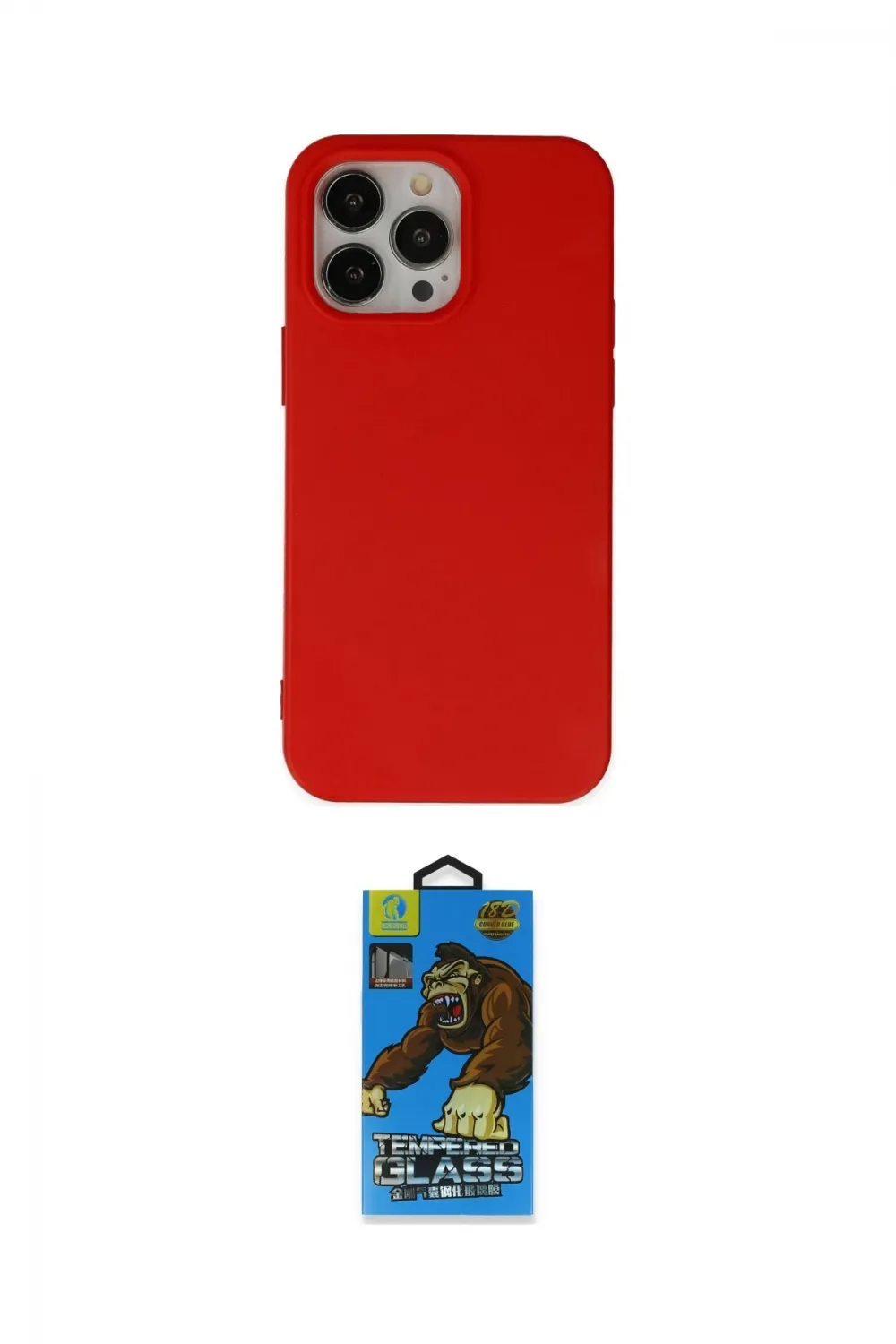 ieg™ iPhone 14 Pro Kılıf Ahenk Serisi - Siyah 18D Cam Ekran Koruyucu