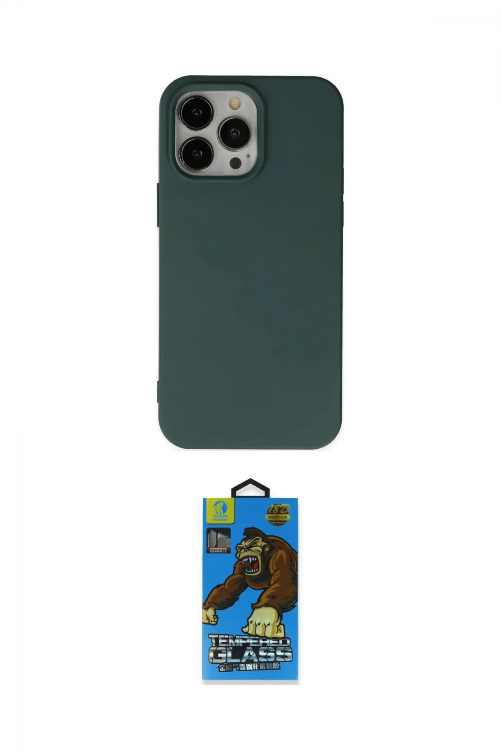 ieg™ iPhone 14 Pro Kılıf Ahenk Serisi - Siyah 18D Cam Ekran Koruyucu