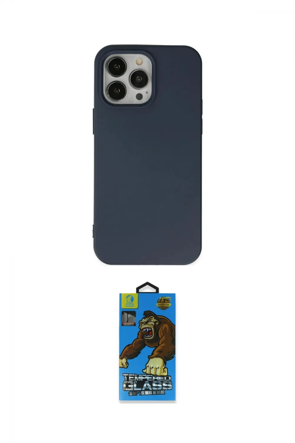 ieg™ iPhone 14 Pro Kılıf Ahenk Serisi - Siyah 18D Cam Ekran Koruyucu
