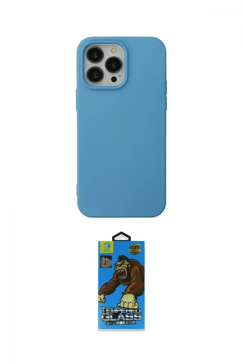 ieg™ iPhone 14 Pro Kılıf Ahenk Serisi - Siyah 18D Cam Ekran Koruyucu