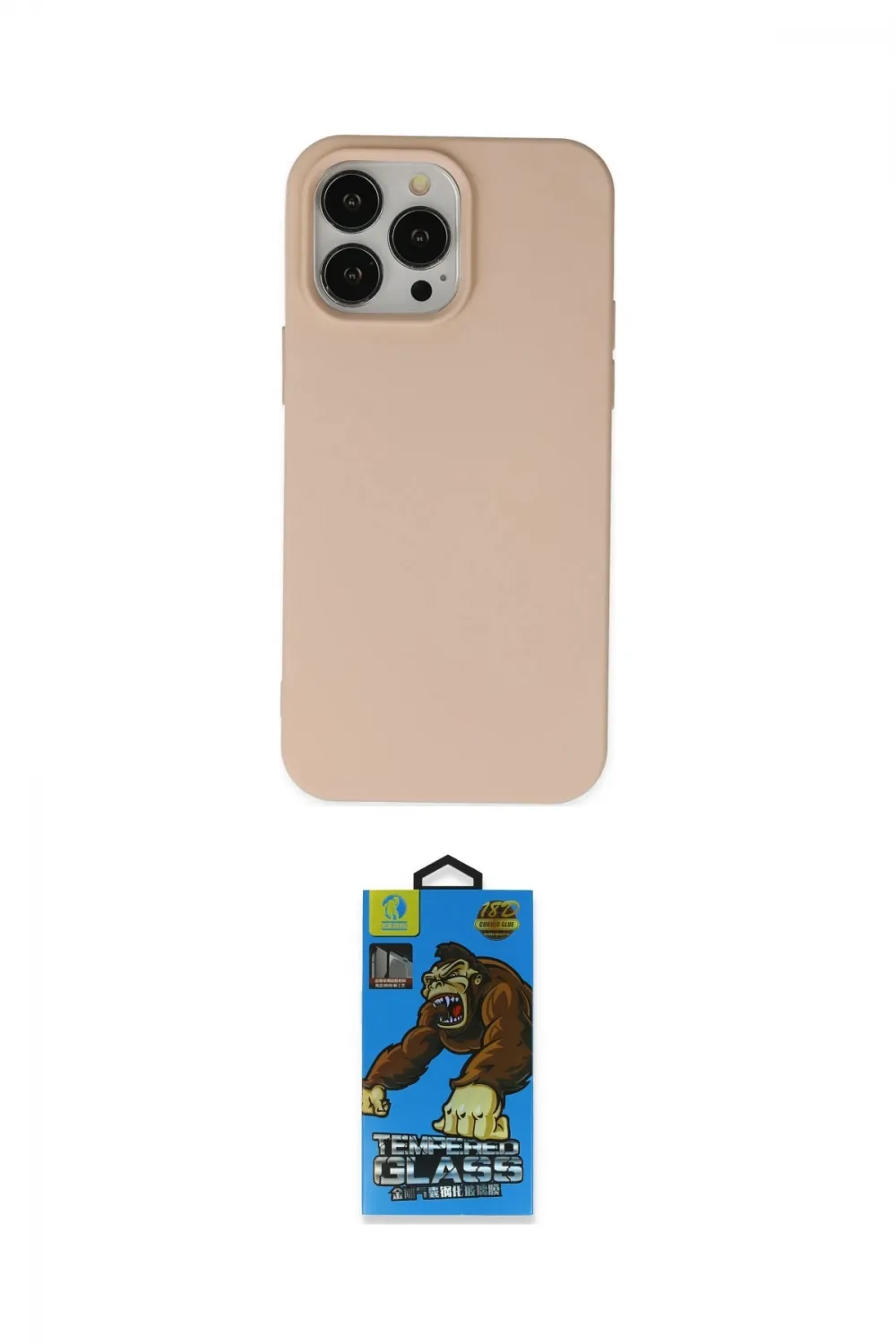 ieg™ iPhone 14 Pro Kılıf Ahenk Serisi - Siyah 18D Cam Ekran Koruyucu