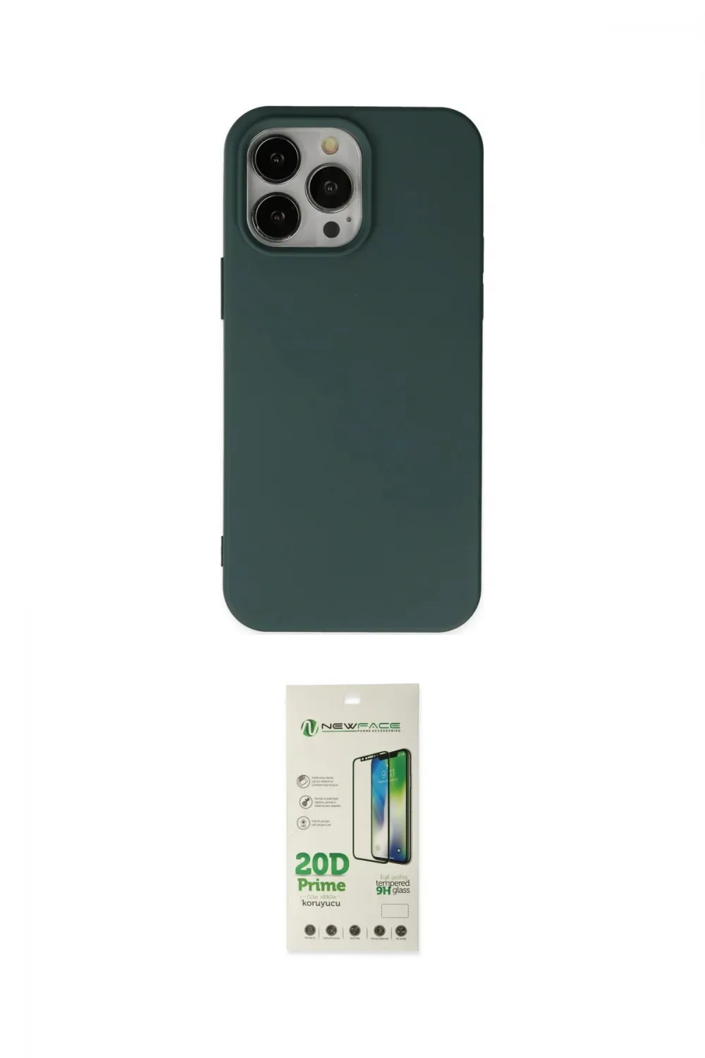 ieg™ iPhone 14 Pro Kılıf Ahenk Serisi - Siyah 20D Premium Cam Ekran Koruyucu