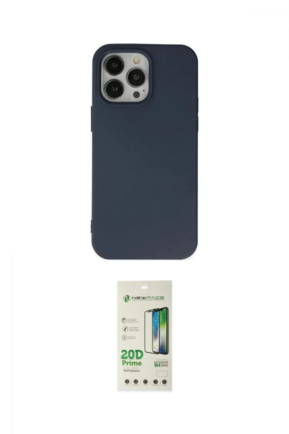 ieg™ iPhone 14 Pro Kılıf Ahenk Serisi - Siyah 20D Premium Cam Ekran Koruyucu