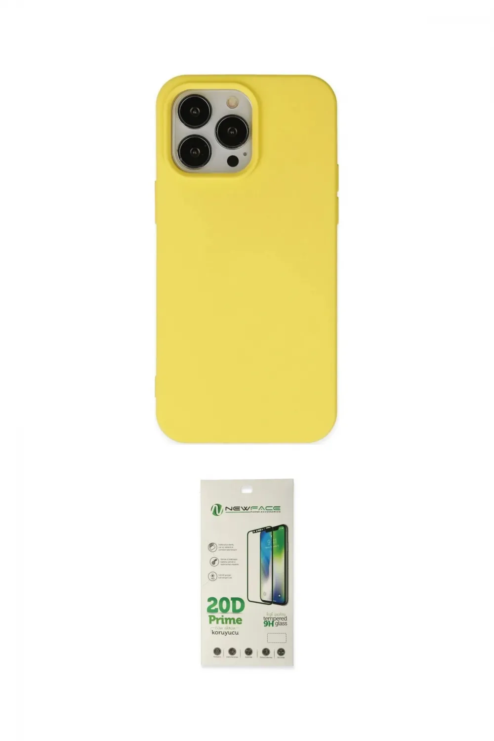 ieg™ iPhone 14 Pro Kılıf Ahenk Serisi - Siyah 20D Premium Cam Ekran Koruyucu