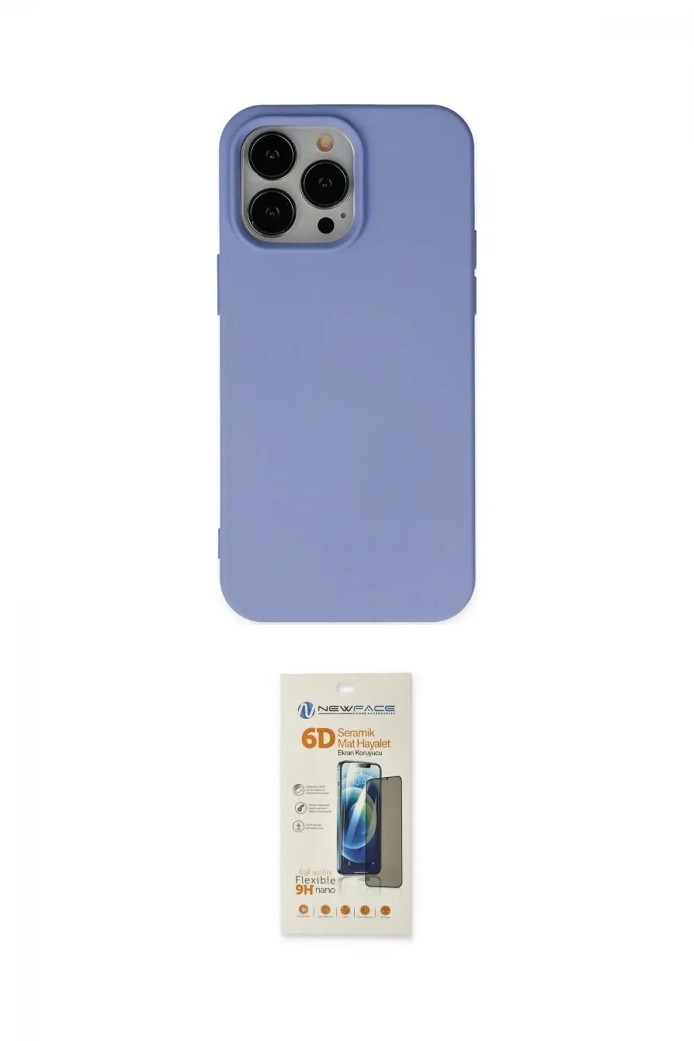 ieg™ iPhone 14 Pro Kılıf Ahenk Serisi - Siyah 6D Mat Seramik Hayalet Nano Ekran Koruyucu