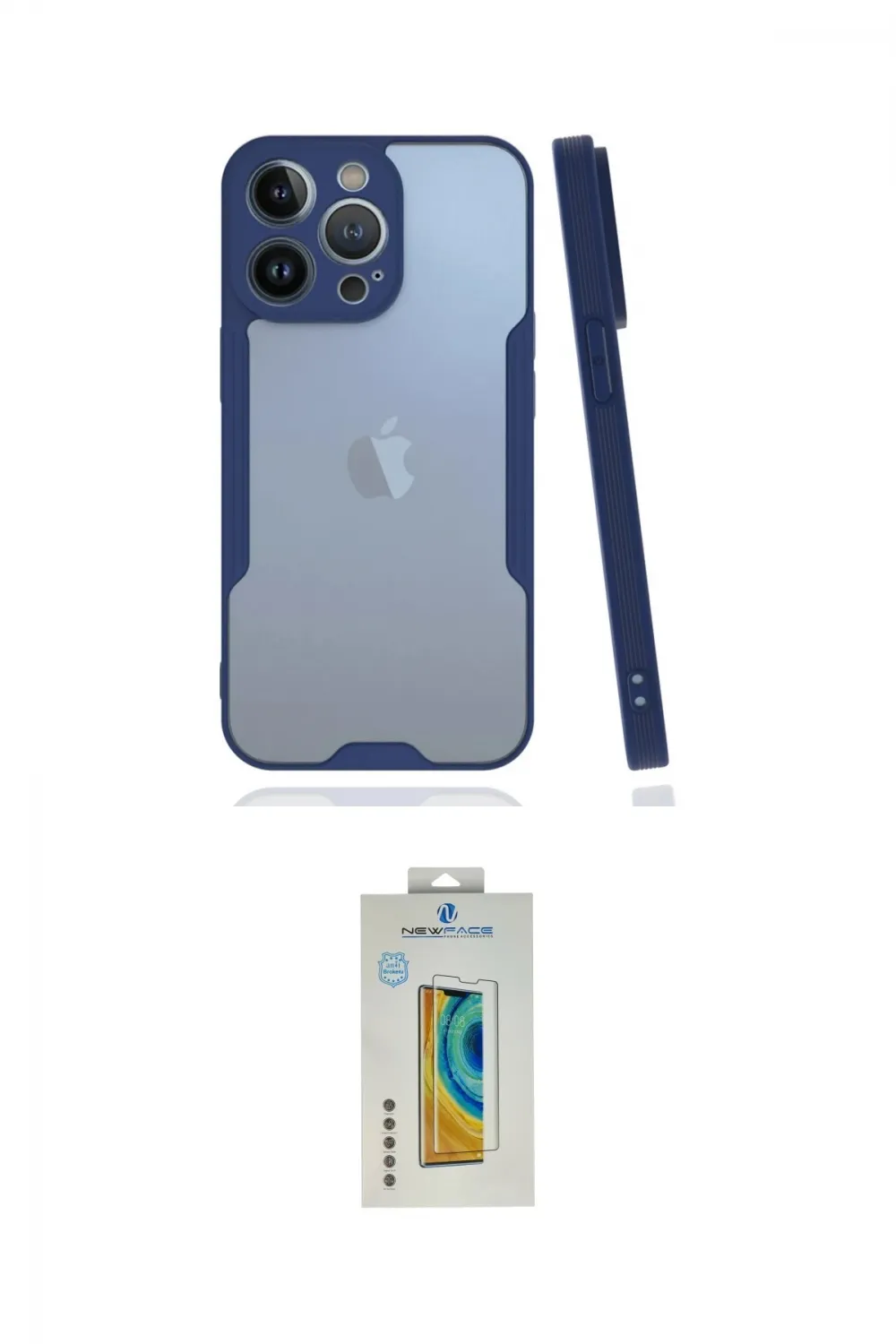 ieg™ iPhone 14 Pro Kılıf Atlas Asil Serisi - Siyah Polymer Nano Ekran Koruyucu