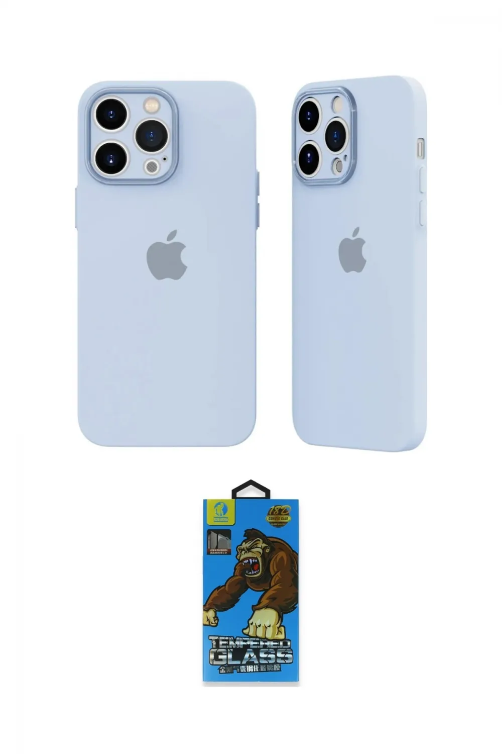 ieg™ iPhone 14 Pro Kılıf Atlas Minimal Prime - Siyah 18D Cam Ekran Koruyucu