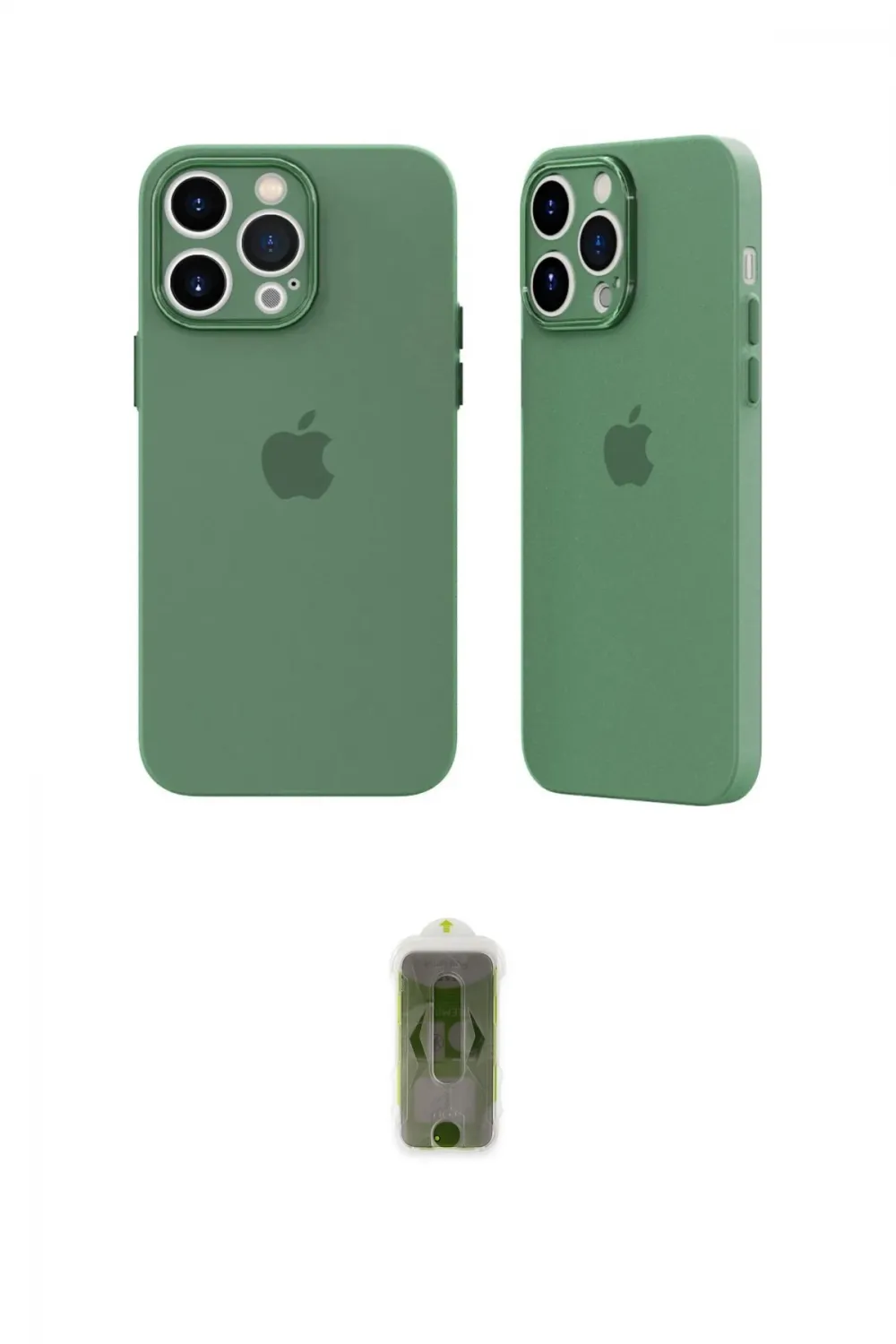 ieg™ iPhone 14 Pro Kılıf Atlas Minimal Prime - Siyah Joko Magic 5D Hayalet Cam