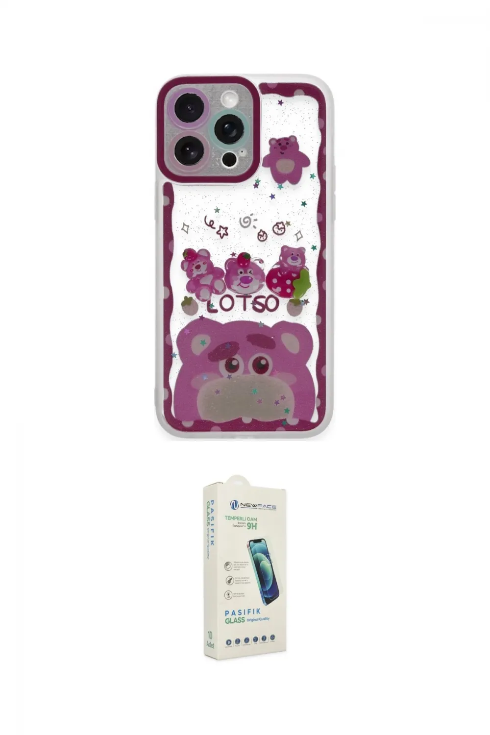ieg™ iPhone 14 Pro Kılıf Çekirdek Asil - Şeffaf Pasifik Cam Ekran Koruyucu