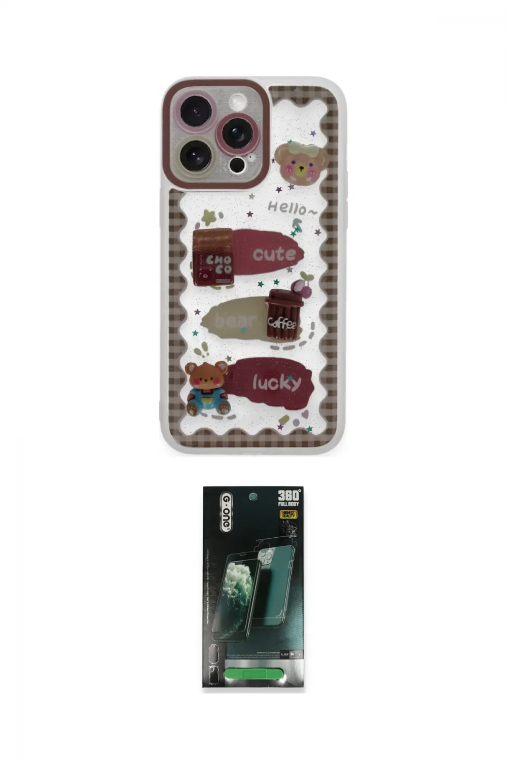 ieg™ iPhone 14 Pro Kılıf Çekirdek Asil - Siyah 360 Mat Full Body Arka Koruyucu