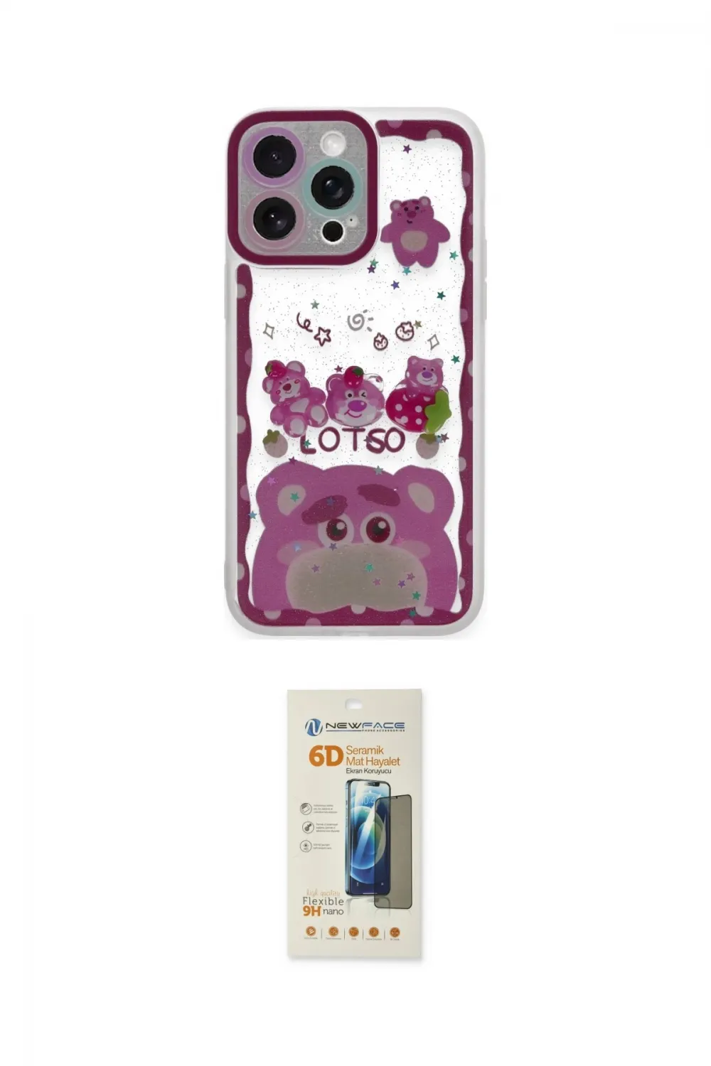 ieg™ iPhone 14 Pro Kılıf Çekirdek Asil - Siyah 6D Mat Seramik Hayalet Nano Ekran Koruyucu