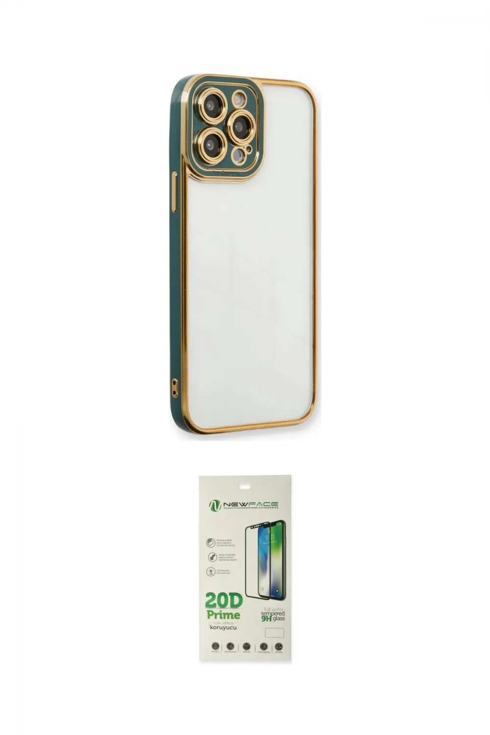 ieg™ iPhone 14 Pro Kılıf Çekirdek Klasik Serisi - Siyah 20D Premium Cam Ekran Koruyucu