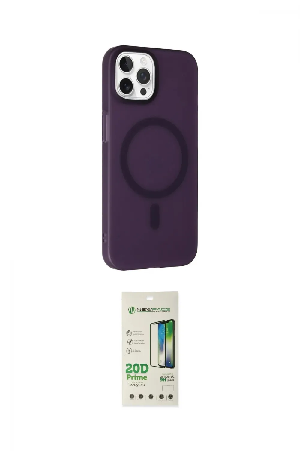ieg™ iPhone 14 Pro Kılıf Çekirdek Modern Prime - Siyah 20D Premium Cam Ekran Koruyucu