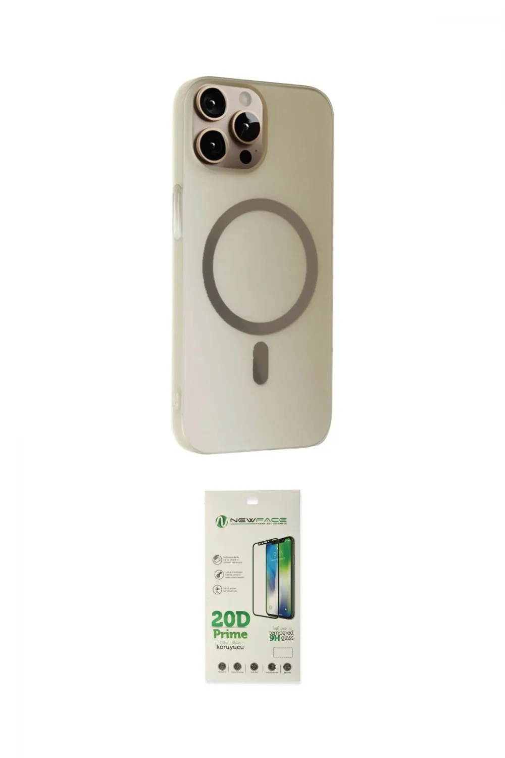 ieg™ iPhone 14 Pro Kılıf Çekirdek Modern Prime - Siyah 20D Premium Cam Ekran Koruyucu