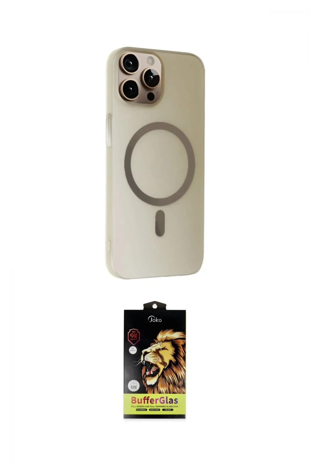 ieg™ iPhone 14 Pro Kılıf Çekirdek Modern Prime - Siyah Buffer Cam Ekran Koruyucu