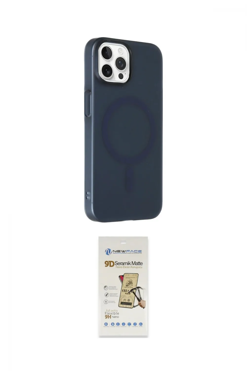 ieg™ iPhone 14 Pro Kılıf Çekirdek Modern Prime - Siyah Mat Seramik Nano Ekran Koruyucu