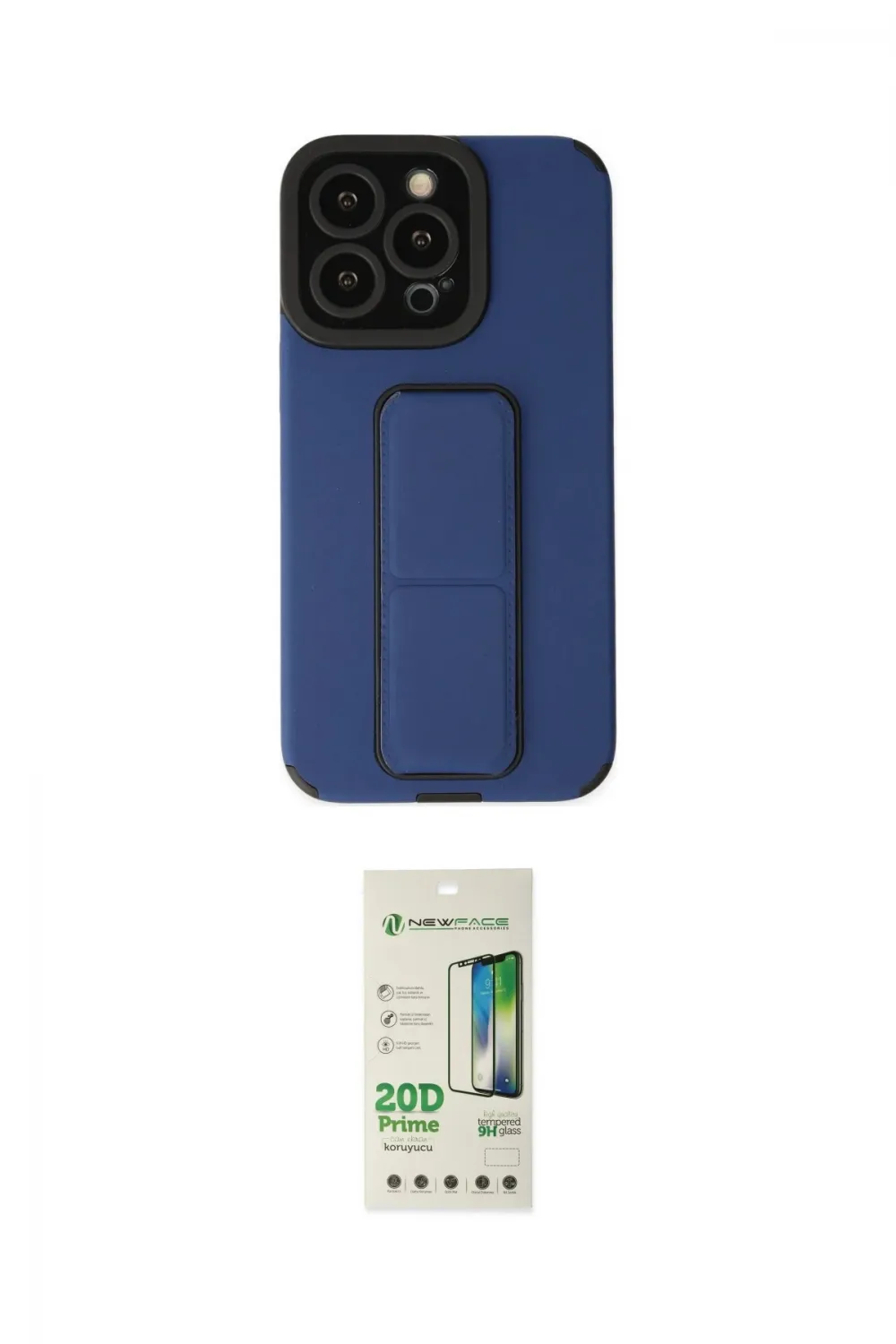 ieg™ iPhone 14 Pro Kılıf Çekirdek Yansıma - Siyah 20D Premium Cam Ekran Koruyucu