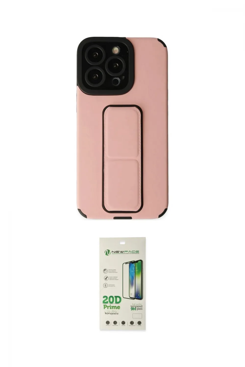 ieg™ iPhone 14 Pro Kılıf Çekirdek Yansıma - Siyah 20D Premium Cam Ekran Koruyucu