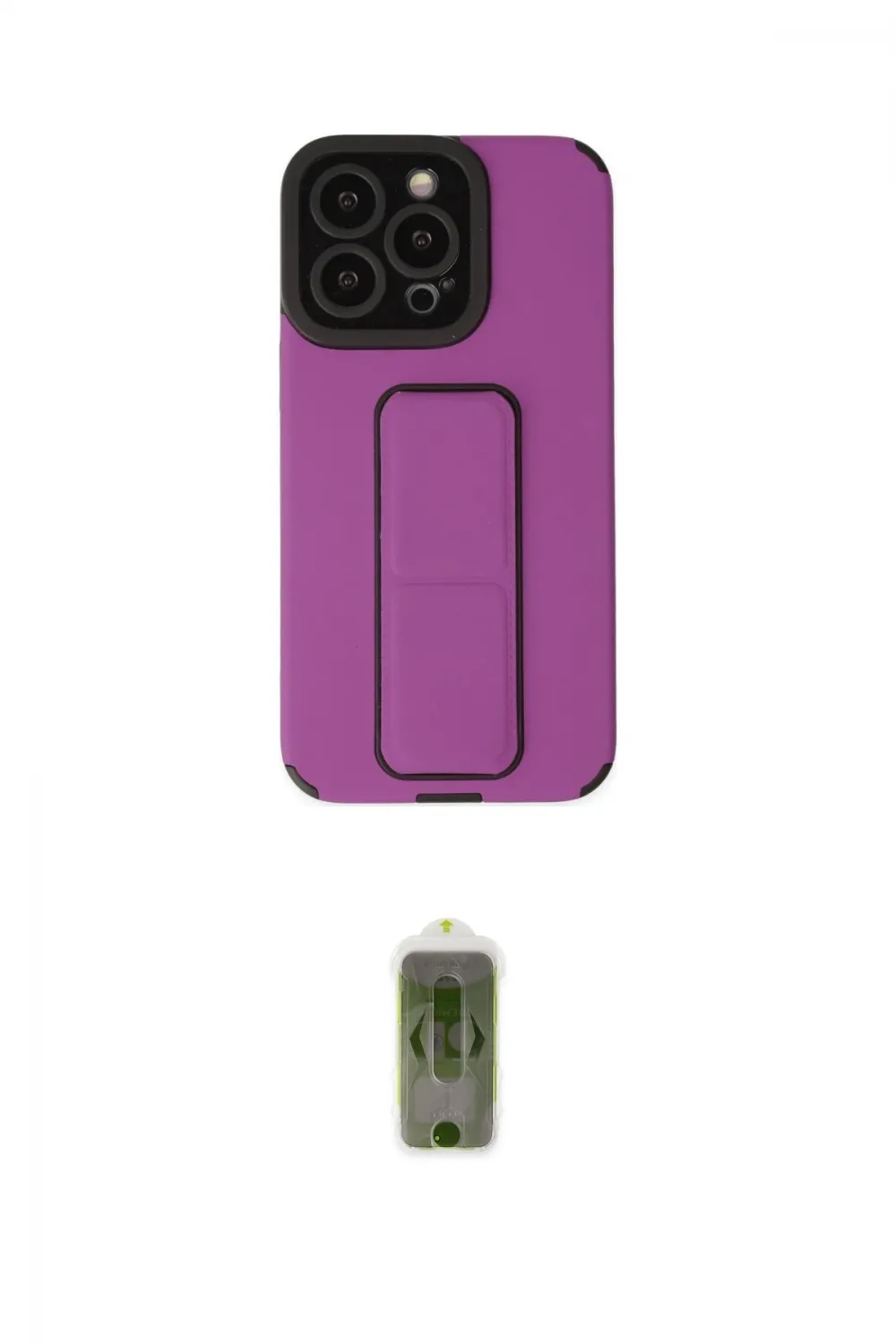 ieg™ iPhone 14 Pro Kılıf Çekirdek Yansıma - Siyah Joko Magic 5D Hayalet Cam