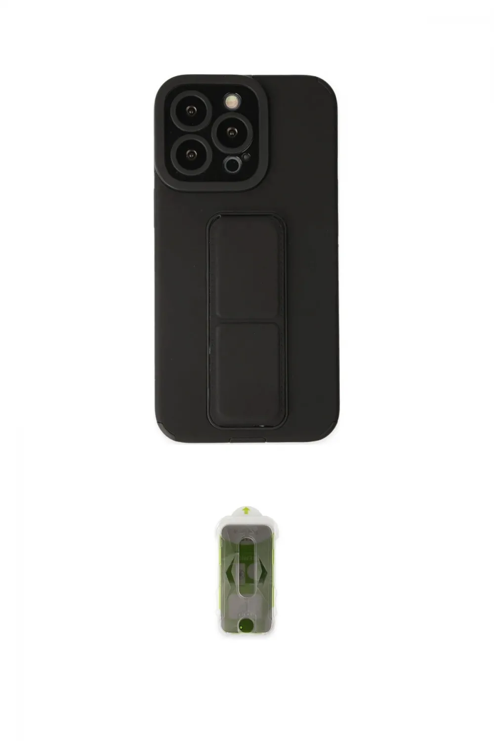 ieg™ iPhone 14 Pro Kılıf Çekirdek Yansıma - Siyah Joko Magic 5D Hayalet Cam