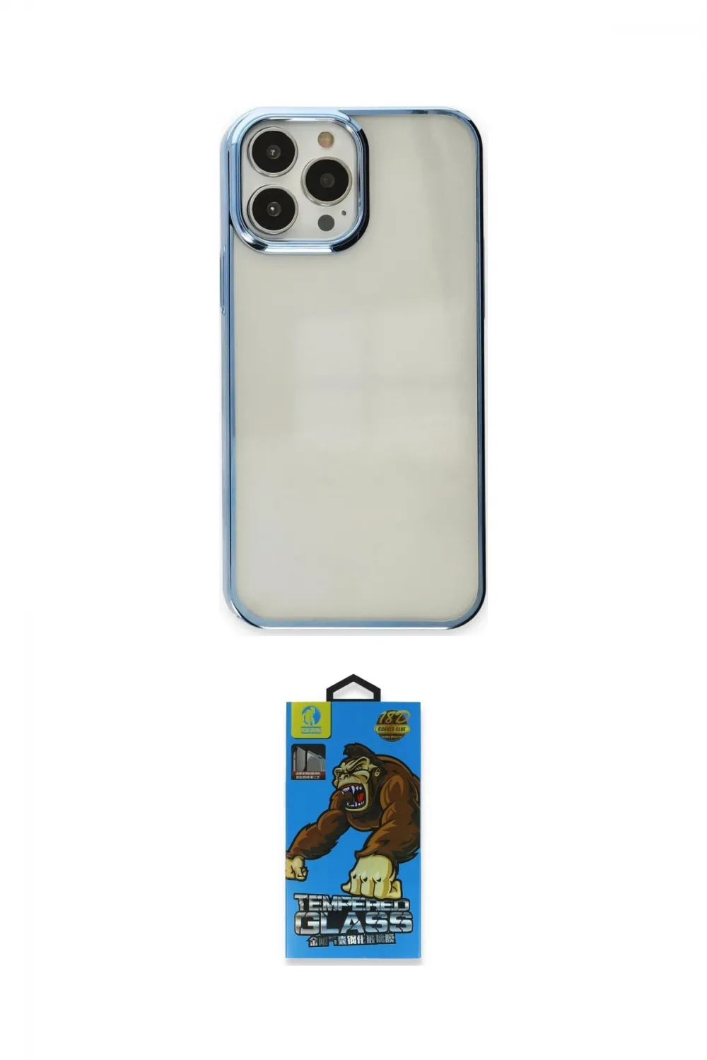 ieg™ iPhone 14 Pro Kılıf Doruk Doku Prime - Siyah 18D Cam Ekran Koruyucu