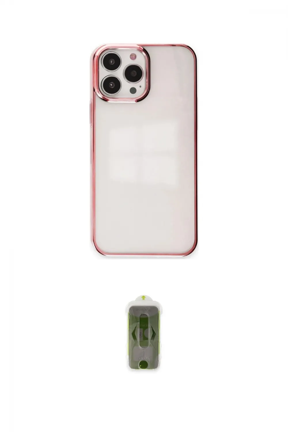ieg™ iPhone 14 Pro Kılıf Doruk Doku Prime - Siyah Joko Magic 5D Hayalet Cam