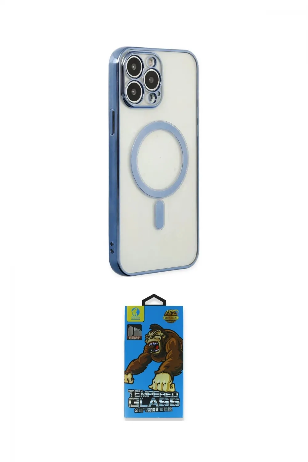 ieg™ iPhone 14 Pro Kılıf Doruk Minimal - Siyah 18D Cam Ekran Koruyucu