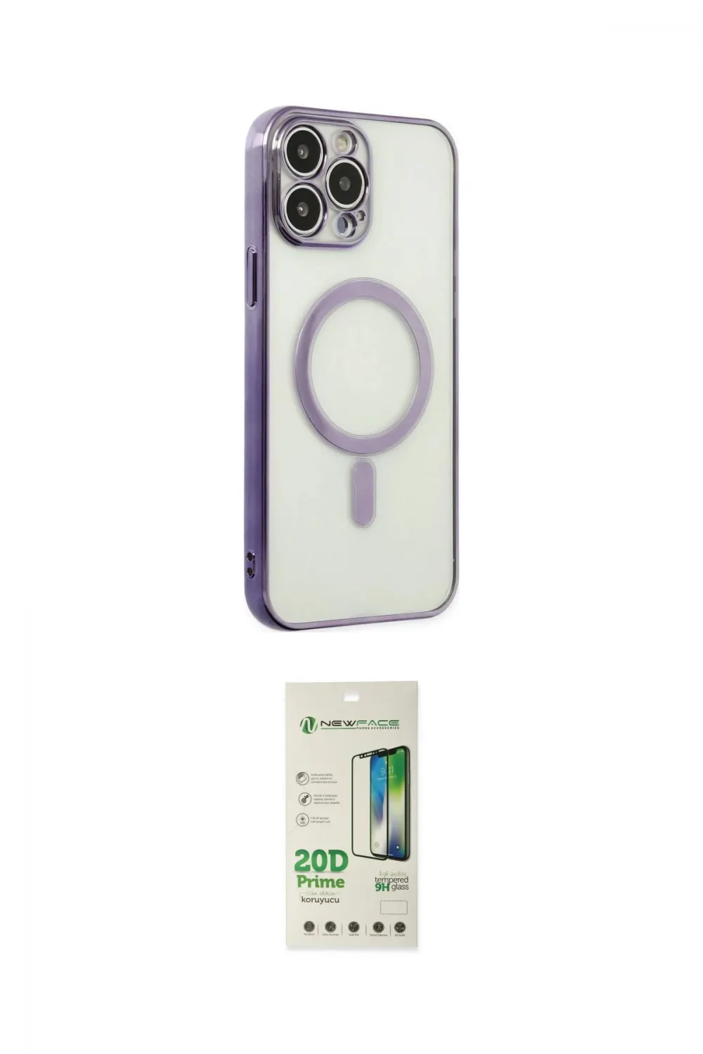 ieg™ iPhone 14 Pro Kılıf Doruk Minimal - Siyah 20D Premium Cam Ekran Koruyucu