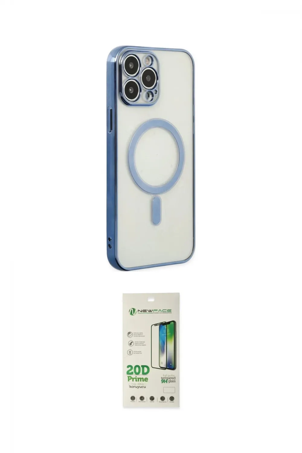 ieg™ iPhone 14 Pro Kılıf Doruk Minimal - Siyah 20D Premium Cam Ekran Koruyucu