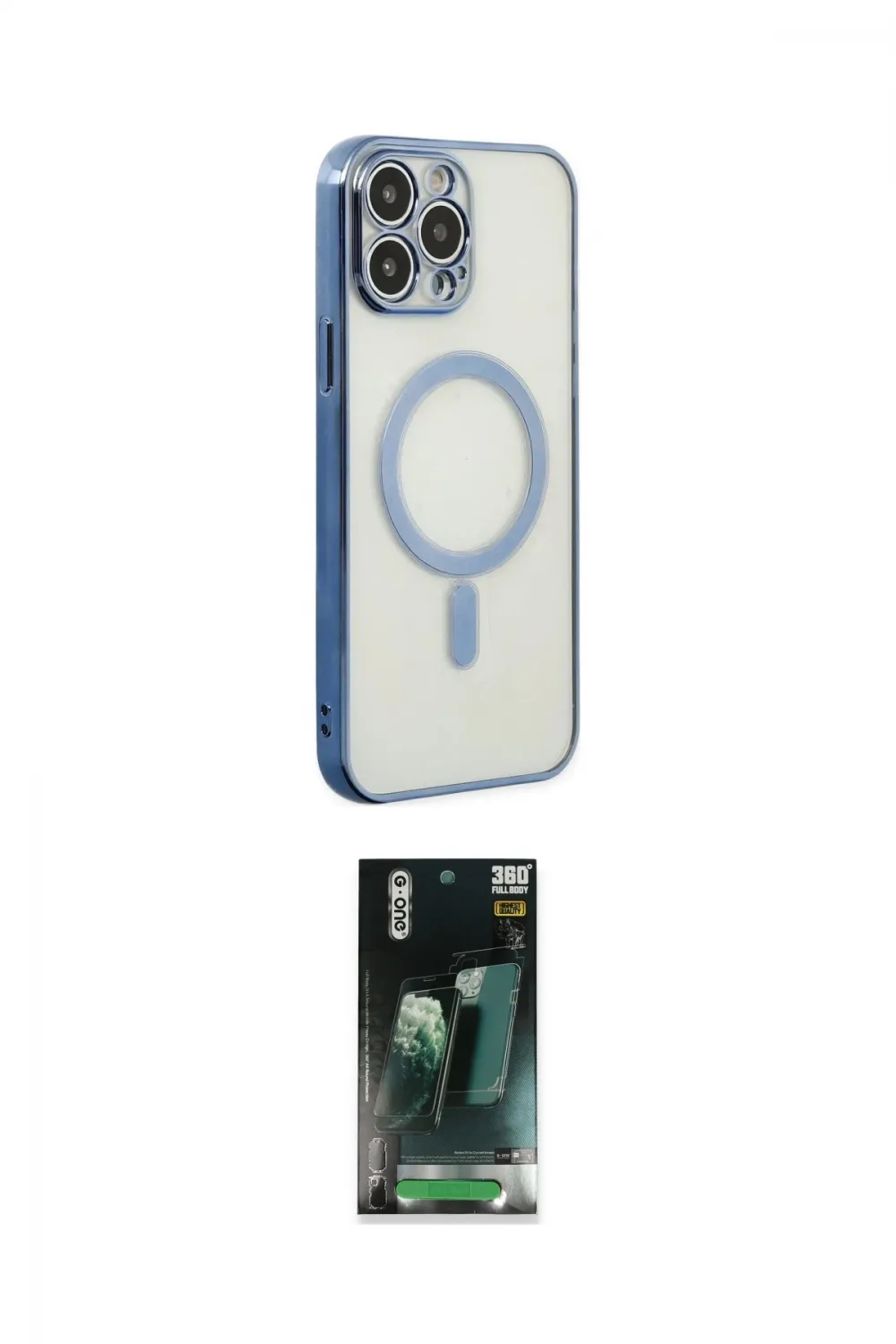 ieg™ iPhone 14 Pro Kılıf Doruk Minimal - Siyah 360 Mat Full Body Arka Koruyucu