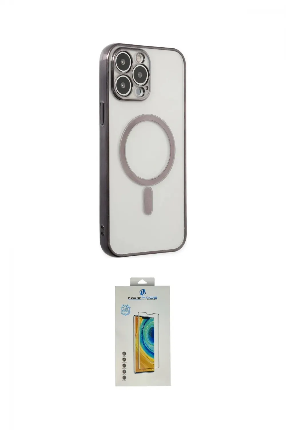 ieg™ iPhone 14 Pro Kılıf Doruk Minimal - Siyah Polymer Nano Ekran Koruyucu