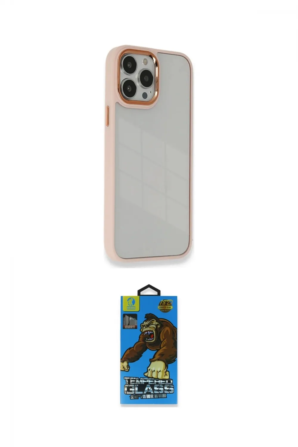 ieg™ iPhone 14 Pro Kılıf Eksen Doku Prime - Siyah 18D Cam Ekran Koruyucu