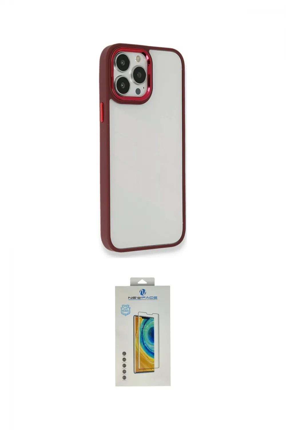 ieg™ iPhone 14 Pro Kılıf Eksen Doku Prime - Siyah Polymer Nano Ekran Koruyucu